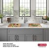 45&rdquo; Workstation Undermount Single Bowl 16 Gauge Stainless Steel Kitchen Sink with 2-Tier&nbsp;WorkFlow&trade; Ledge and Accessories